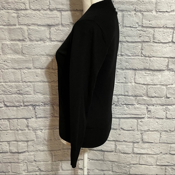 Tory Burch Cardigan Signature T Gold Tone Buttons - Picture 3 of 9